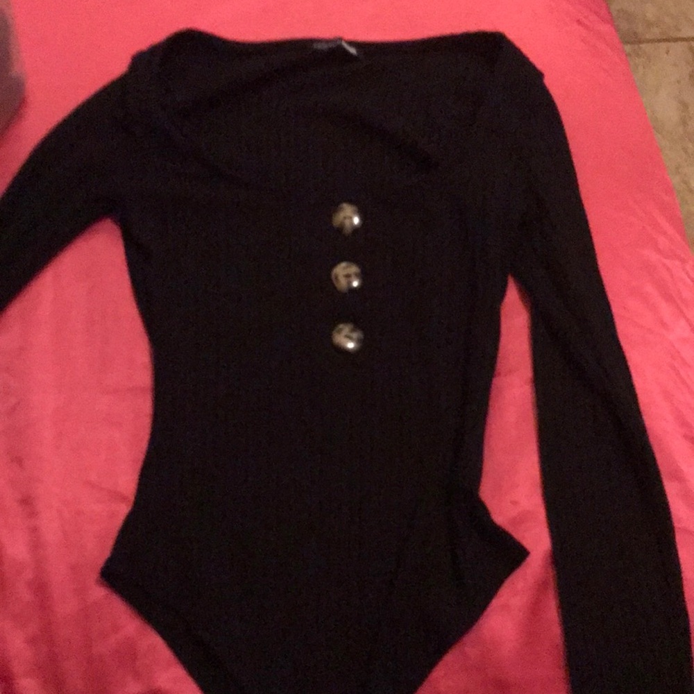 Black Fashion Nova One Piece Suit